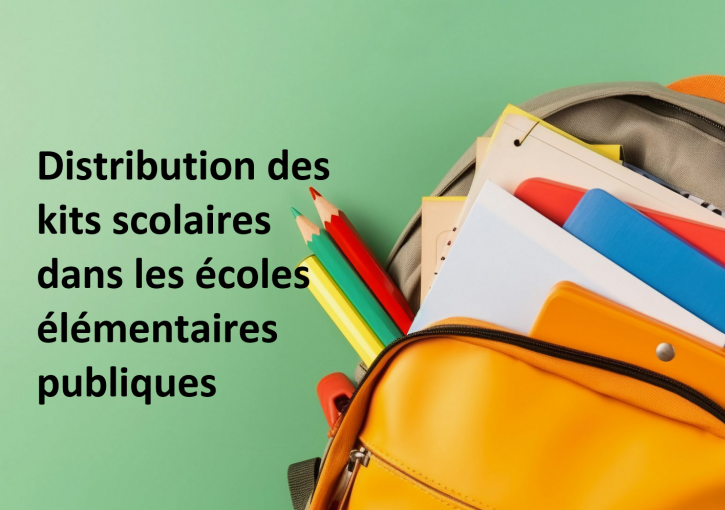 Distribution des kits scolaires