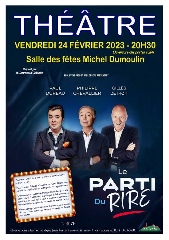 Théâtre - Le parti du rire