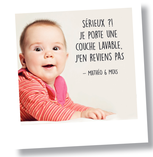 Sérieux, je porte une couche lavable, j'en reviens pas